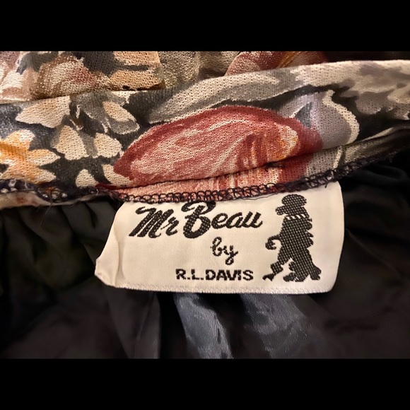 Vintage Floral Skirt Mr Beau by RL Davis 70s - Picture 5 of 10